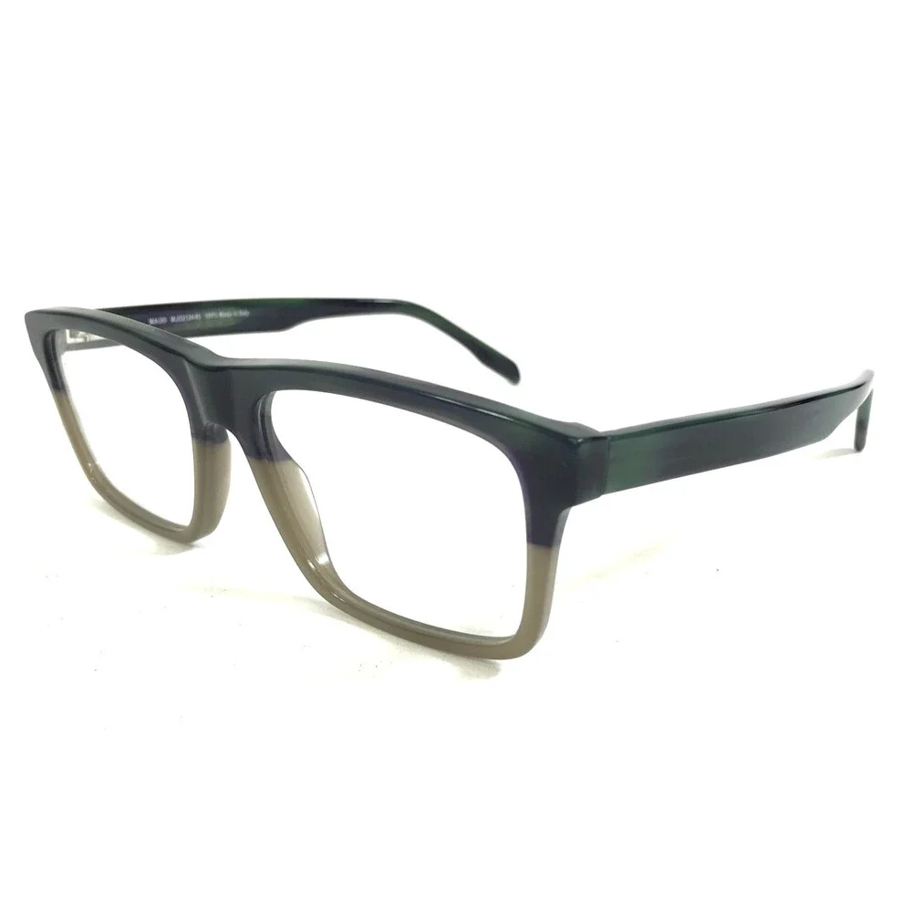 Maui Jim Eyeglasses Frames MJO2124-95 Blue Green Beige Horn Rectangle 56-19-150